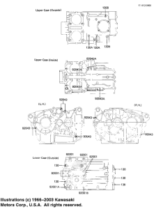 EX305 Crankcase bolt & stud pattern