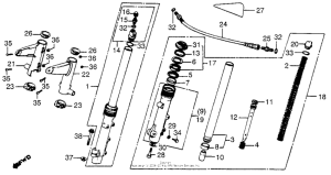 CB750 Front fork 81-82