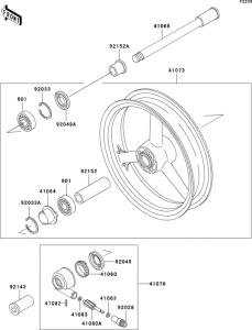 ZR750 Переднее колесо