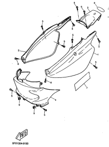 CW50RS Боковые обтекатели