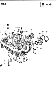 GSX250 Головка цилиндров