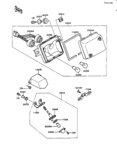 ZX600 Taillight unit ass`y