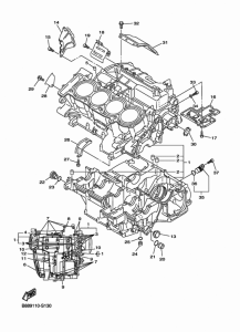 FJR1300A Картер двигателя