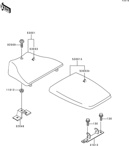ZX400 Сиденье