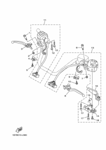 CP250 Переключатель руля рычаг
