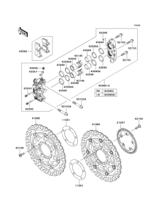 ZX1400 Передний тормоз