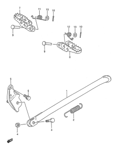 RM250 Stand - footrest