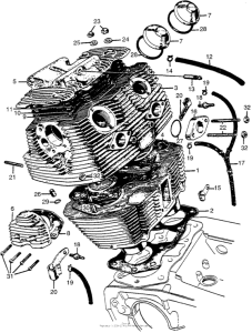 CL72 Цилиндр и головка цилиндра