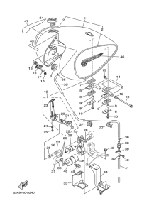 XV1600A Топливный бак