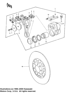 KZ1000 Передний суппорт
