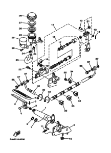 XV1600 Rr master cylinder assy