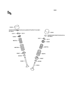 ZX1200 Клапана
