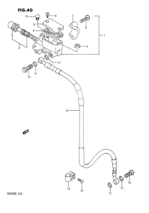 DR250 Передний тормозной цилиндр