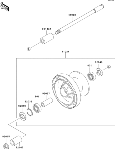 VN800 Переднее колесо