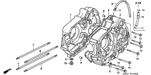 XR70R Картер двигателя