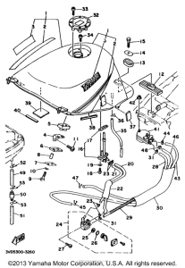TDM850E Топливный бак