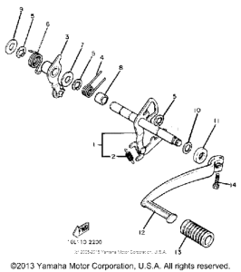 XV920MK Shift shaft pedal