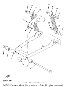 DT80 Rear arm - suspension