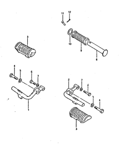 GS250 Подножки
