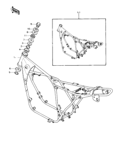 KZ1000 Frame comp
