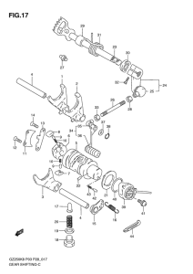 GZ250 Переключение передач
