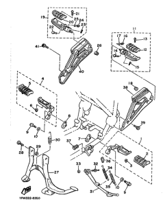 XJ900 Stand. footrest