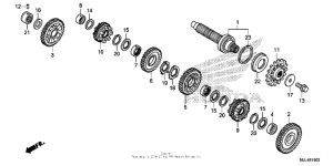 NC700X (DCT) Transmission (nc700xd) (countershaft)