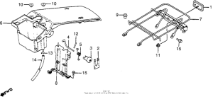 NB50 Rear cover + luggage carrier