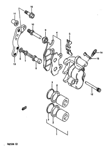 RM250 Передний суппорт