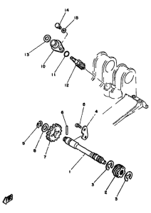 RD350LC Тахометр
