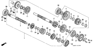 CRM125R Трансмиссия