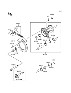  Заднее колесо и цепь