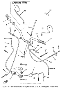 QT502G Handlebar-cable
