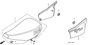 TL125 Seat / side cover