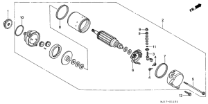 CBX750P2 Стартерный мотор
