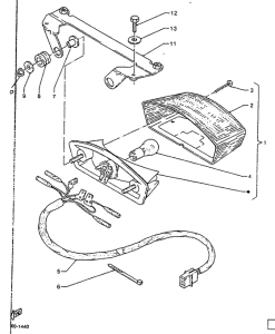 TZR125R Фонарь