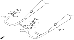 CB125T Глушитель