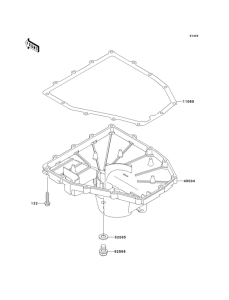 ZX600 Маслянный поддон