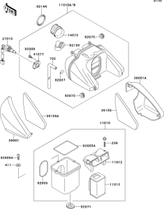 ZR550 Воздушный фильтр