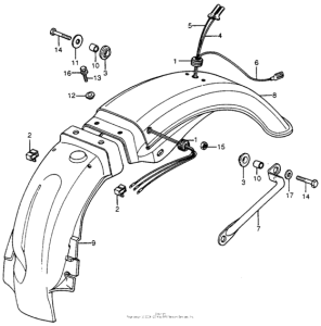 CB400 Задний бампер