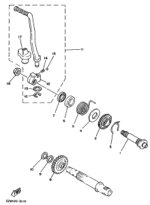 YZ80B Стартер