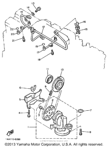 XJ700XS Масляный насос