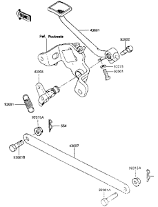 EN450 Педаль тормоза