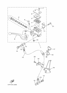 YBR125ED Передний тормозной цилиндр