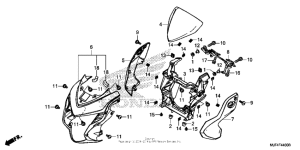 CTX700N DCT Kрышка фары