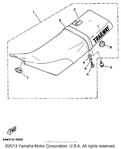TW200W Сиденье