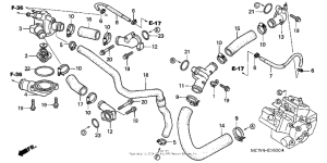 VFR800 (ABS) Патрубки охлаждения