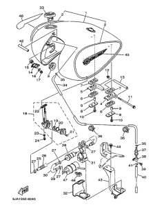 XV1600A Топливный бак