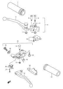 VZ800 Рулевой рычаг