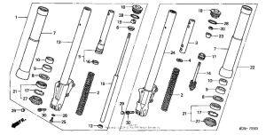 VTX1800C Front fork (1)